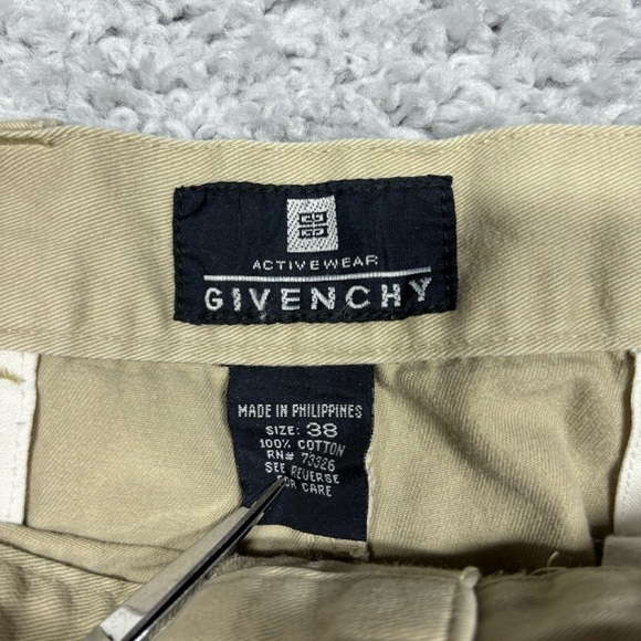 Givenchy Shorts Mens 38 Vintage Classic Cotton Business Casual Work Preppy Loops - Picture 2 of 4